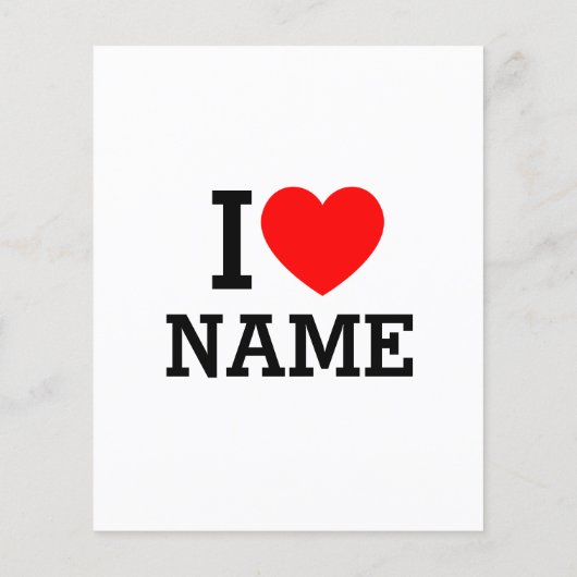 I Heart Name チラシ (裏面)