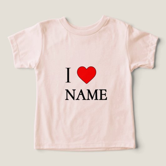 I heart name (customisable) (デザイン正面)