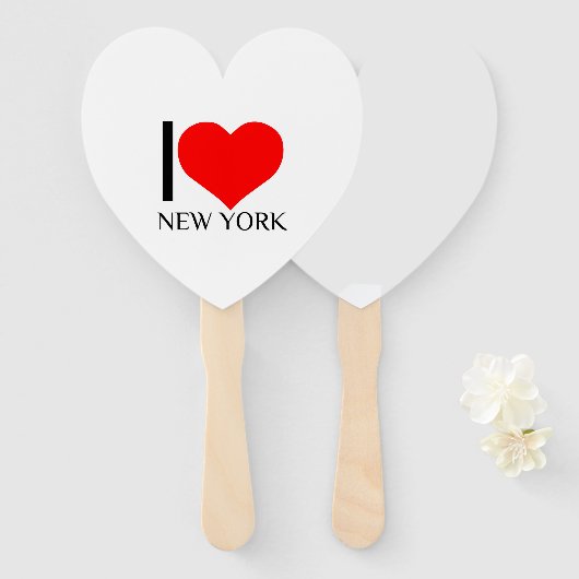 I HEART NEW YORK ハンドファン (正面&裏面)