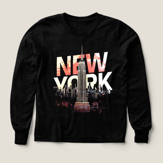 I Heart NYC" T-shirt - Casual New York City Urban  (デザイン正面)