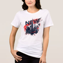I Heart NYC" T-shirt - Casual New York City Urban トライブレンドTシャツ