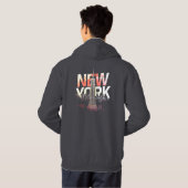 I Heart NYC" T-shirt - Casual New York City Urban  パーカ (裏面フル)