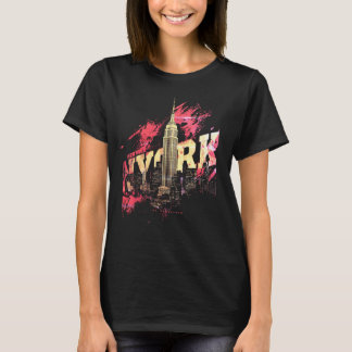 I Heart NYC" T-shirt - Casual New York City Urban  Tシャツ