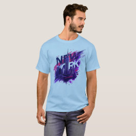 I Heart NYC" T-shirt - Casual New York City Urban  Tシャツ