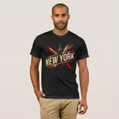 I Heart NYC" T-shirt - Casual New York City Urban  Tシャツ (正面フル)
