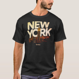 I Heart NYC" T-shirt - Casual New York City Urban  Tシャツ