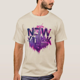 I Heart NYC" T-shirt - Casual New York City Urban  Tシャツ