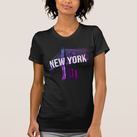 I Heart NYC" T-shirt - Casual New York City Urban  Tシャツ (正面)