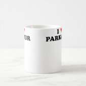 I Heart Parkour Practitioner Free Runner - I Love  コーヒーマグカップ (中央)