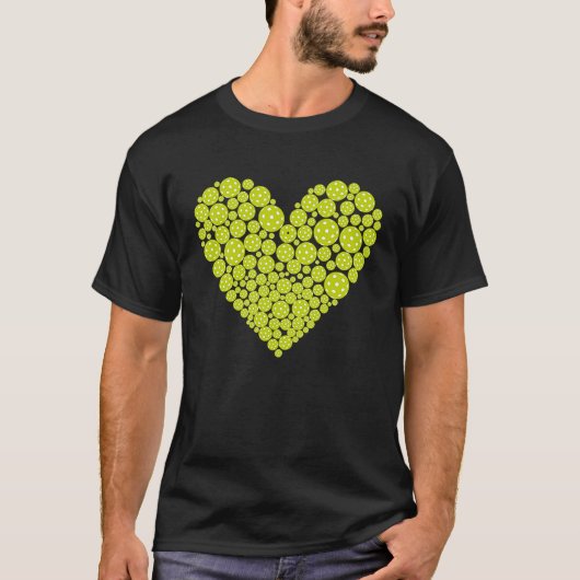 I Heart Pickleball Tシャツ (正面)