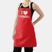 I heart pierogi | Polish food kitchen apron エプロン (インサイチュ)