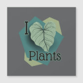 I Heart Plants magnet (正面)