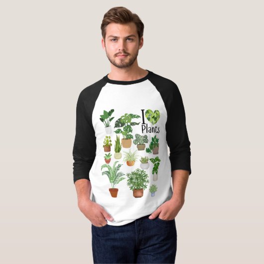 I Heart Plants Tシャツ (正面フル)