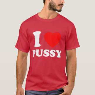 I Heart Pussy I Love Pussy Retro Kawaii Edgy Alter Tシャツ