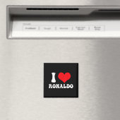 I Heart Ronaldos First Name Groovy D Valentines  マグネット (インサイチュ (食洗機))