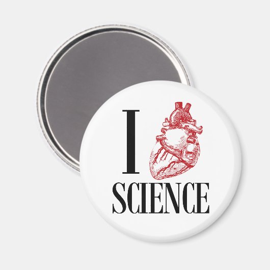 I heart science マグネット (正面/裏面)