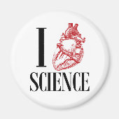 I heart science マグネット (正面)
