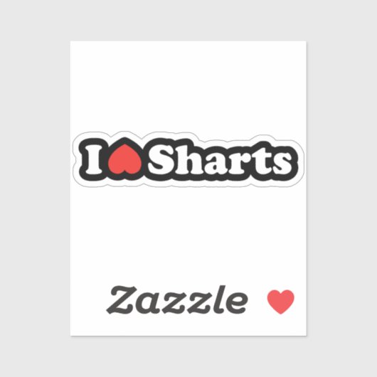 I Heart Sharts シール (シート)