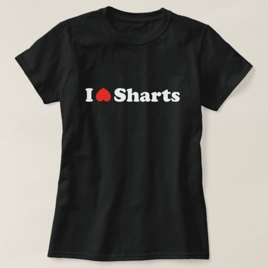 I Heart Sharts Tシャツ (デザイン正面)