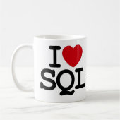I_heart_SQL コーヒーマグカップ (左)