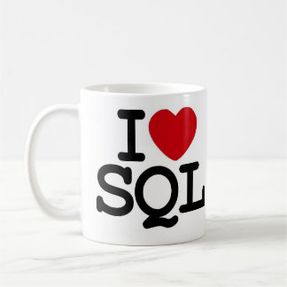 I_heart_SQL コーヒーマグカップ