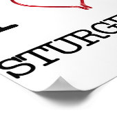 I [Heart] Sturgeon Poster ポスター (角)