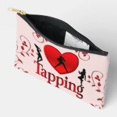 I Heart Tap Dance Pink アクセサリーポーチ (見開き)