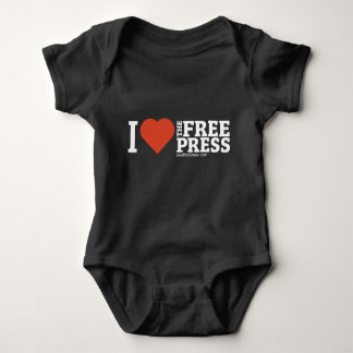 I Heart the Free Press Baby Bodysuit ベビーボディスーツ