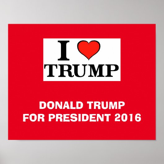 I Heart Trump ポスター (正面)