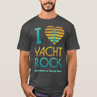 I Heart Yacht Rock Drinking  Maritime  Party Tシャツ