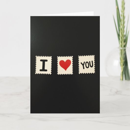 I Heart Youスタンプ風カード カード (正面)