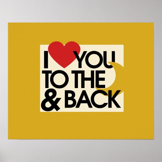I heart you to the moon and back ポスター (正面)