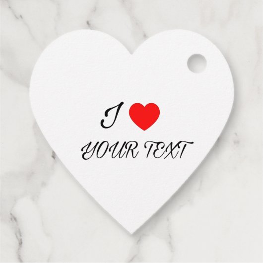 I heart your text フェイバータグ (裏面)