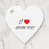 I heart your text フェイバータグ (正面)