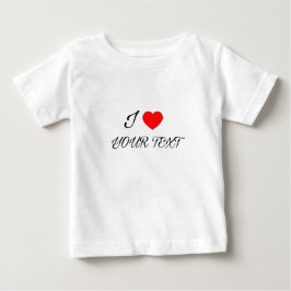 I heart Your Text ベビーTシャツ