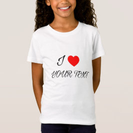 I heart your text tシャツ