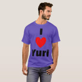I Heart Yuri girl vintage Tシャツ (正面フル)