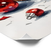 I Help Unpack! Funny Cat in Christmas Shipping Box ポスター (コーナー)