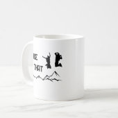I hike that - Ich mag wandern cooles Grafikdesign  コーヒーマグカップ (正面左)