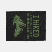 I Hiked A Very Small Section Of The Appalachian Tr フリースブランケット (正面(横))