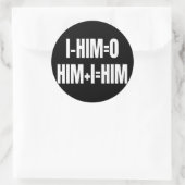 I - HIM = 0 ステッカー - 白 (バッグ)
