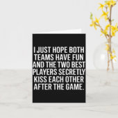 I Hope Both Teams Have Fun Players Kiss  カード (黄色い花)