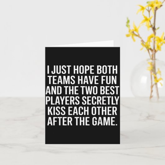 I Hope Both Teams Have Fun Players Kiss  カード (黄色い花)