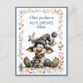 I Hope You Have A DEER-LIGHTFUL Holiday シーズンポストカード (正面)