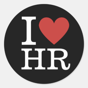 I HR ❤️ for HR Management Students/Faculty カスタム Ma ラウンドシール
