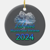 I Hurricane 生き延び Helene 2024 v2 セラミックオーナメント (裏面)