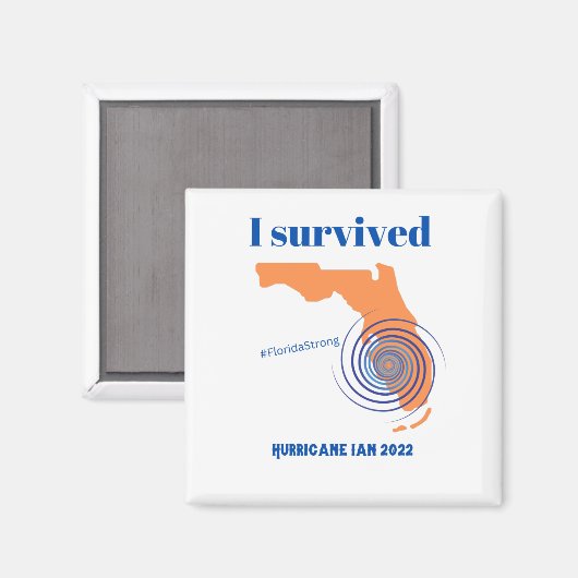 I Hurricane Ian 2022 Florida Strong マグネット (正面/裏面)