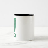 i ! i pont d'exclamation ツートーンマグカップ (中央)