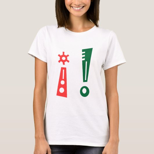 i ! i pont d'exclamation tシャツ (正面)