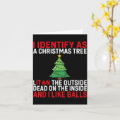 I Identify As A Christmas Tree Lit On The Outside  カード (黄色い花)